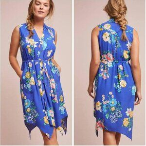 Maeve - Floral Printed Sleeveless Shirtdress, Size 0